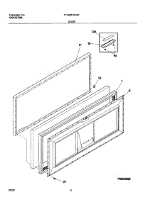 03 - Door parts for Frigidaire Freezer FFC05K1CW0 from AppliancePartsPros.com