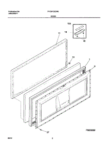 03 - Door parts for Frigidaire Freezer FFC07C2CW0 from AppliancePartsPros.com