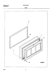 03 - Door parts for Frigidaire Freezer FFC07K0CW0 from AppliancePartsPros.com