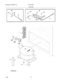 07 - System parts for Frigidaire Freezer FFC07C2CW8 from AppliancePartsPros.com