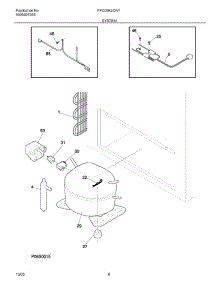 07 - System parts for Frigidaire Freezer FFC09K2CW1 from AppliancePartsPros.com