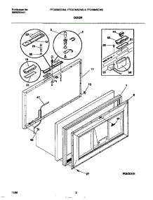 02 - Door parts for Frigidaire Freezer FFC07M5CW2 from AppliancePartsPros.com