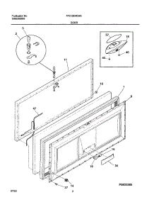 03 - Door parts for Frigidaire Freezer FFC13C4CW0 from AppliancePartsPros.com