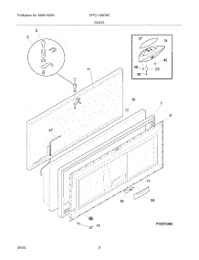 03 - Door parts for Frigidaire Freezer AFFC1466DW0 from AppliancePartsPros.com