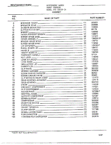 Cabinet Page 2 parts for Frigidaire Freezer 85058-7A from AppliancePartsPros.com