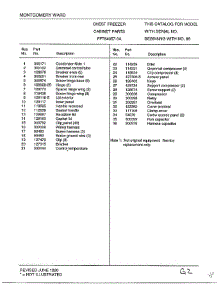 Cabinet parts for Frigidaire Freezer 84057A from AppliancePartsPros.com