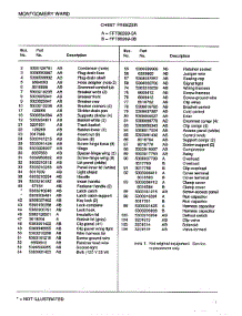 Chest Freezer Page 2 parts for Frigidaire Freezer 88269B from AppliancePartsPros.com