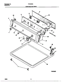 04 - Controls / Top Panel parts for Frigidaire Dryer FDE646GES0 from AppliancePartsPros.com