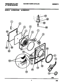03 - Door, Front Panel, Lint Filter parts for Frigidaire Dryer FDE847GCT0 from AppliancePartsPros.com