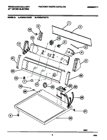 04 - Console, Controls, Top Panel parts for Frigidaire Dryer FDE847GCT0 from AppliancePartsPros.com