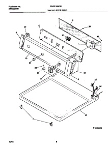 04 - P16c0095 Control Panel parts for Frigidaire Dryer FDG216RES0 from AppliancePartsPros.com