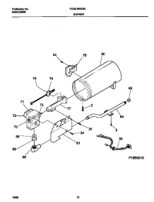 06 - P16b0010 Burner,Valve parts for Frigidaire Dryer FDG216RES0 from AppliancePartsPros.com