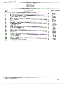 Chest Freezer Page 3 parts for Frigidaire Freezer 89977-7A from AppliancePartsPros.com