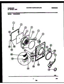 03 - Door Parts parts for Frigidaire Dryer FDG546DBW0 from AppliancePartsPros.com