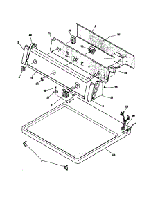 04 - Controls / Top Panel parts for Frigidaire Dryer FDG546LBT1 from AppliancePartsPros.com