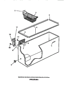 02 - Cabinet Exterior & Interior parts for Frigidaire Freezer CFS16MW3 from AppliancePartsPros.com