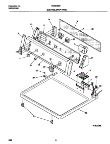 04 - Controls / Top Panel parts for Frigidaire Dryer FDE848GFS0 from AppliancePartsPros.com