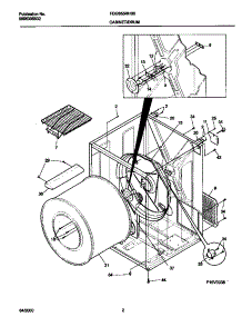 02 - P16v0038 Dry Cab,Heater parts for Frigidaire Dryer FDG855RHS0 from AppliancePartsPros.com