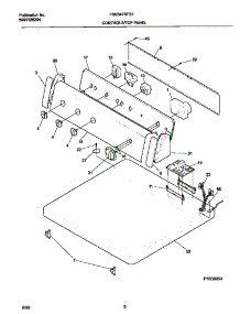 04 - P16c0054 Control Panel parts for Frigidaire Dryer FDE647RFS1 from AppliancePartsPros.com