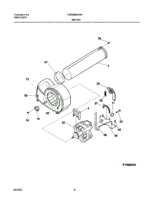 09 - Motor,Blower parts for Frigidaire Dryer FDES69RHW1 from AppliancePartsPros.com