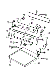 04 - Control Panel, Top Panel parts for Frigidaire Dryer FDG436RBT1 from AppliancePartsPros.com