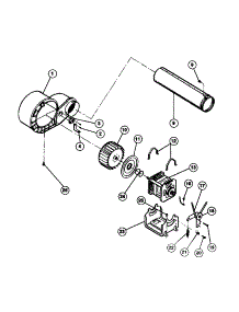 05 - Motor, Fan Housing, Exhaust Duct parts for Frigidaire Dryer FDG436RBT1 from AppliancePartsPros.com