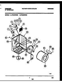 02 - Cabinet And Component Parts parts for Frigidaire Dryer FDG336RBS0 from AppliancePartsPros.com