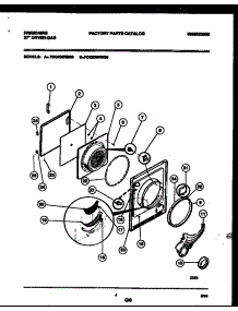 03 - Door Parts parts for Frigidaire Dryer FDG336RBS0 from AppliancePartsPros.com