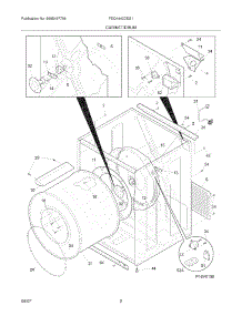 03 - Cabinet / Drum parts for Frigidaire Dryer FEQ1442CES1 from AppliancePartsPros.com