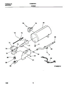 06 - P16b0010 Burner,Valve parts for Frigidaire Dryer FDG8976FS1 from AppliancePartsPros.com
