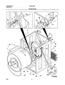 03 - Cabinet / Drum parts for Frigidaire Dryer FER111AS2 from AppliancePartsPros.com