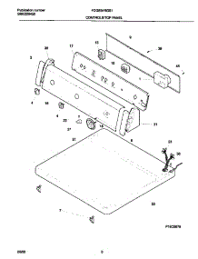 04 - P16c0079 Control Panel parts for Frigidaire Dryer FDGB34RGS1 from AppliancePartsPros.com