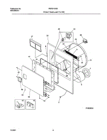 05 - Frnt Pnl,Door parts for Frigidaire Dryer FER341AS0 from AppliancePartsPros.com