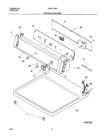 07 - Controls / Top Panel parts for Frigidaire Dryer FER111AS2 from AppliancePartsPros.com