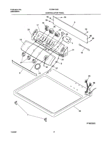 07 - Control Panel parts for Frigidaire Dryer FER341AS0 from AppliancePartsPros.com
