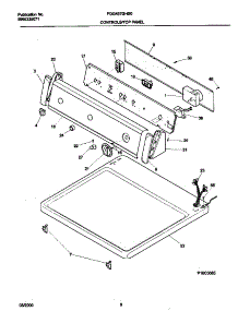 04 - P16c0085 Control Panel parts for Frigidaire Dryer FDG437GHS0 from AppliancePartsPros.com