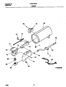 06 - P16b0009 Burner Valve parts for Frigidaire Dryer FDGB34RGS0 from AppliancePartsPros.com