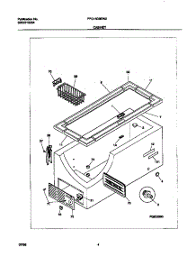 03 - Cabinet parts for Frigidaire Freezer FFC13D9EW2 from AppliancePartsPros.com
