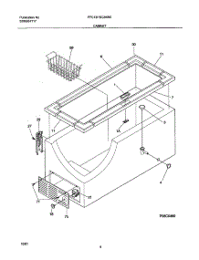 05 - Cabinet parts for Frigidaire Freezer FFC15C2AW0 from AppliancePartsPros.com