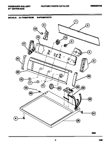 04 - Console, Controls, Top Panel parts for Frigidaire Dryer FDG847GCS0 from AppliancePartsPros.com