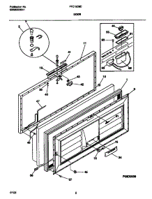 02 - Door parts for Frigidaire Freezer FFC15D9CW2 from AppliancePartsPros.com
