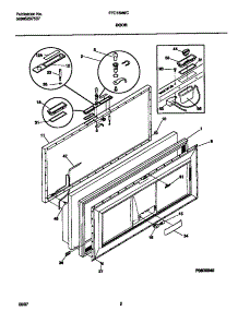 02 - Door parts for Frigidaire Freezer FFC15M6CW2 from AppliancePartsPros.com