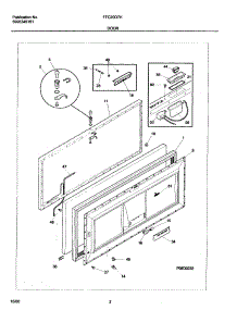 03 - Door parts for Frigidaire Freezer FFC20D7HW3 from AppliancePartsPros.com