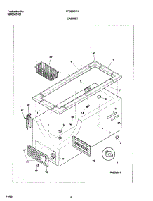 05 - Cabinet parts for Frigidaire Freezer FFC20D7HW3 from AppliancePartsPros.com
