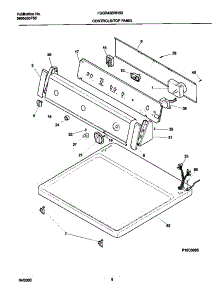 04 - P16c0085 Control Panel parts for Frigidaire Dryer FDGR436RHS0 from AppliancePartsPros.com