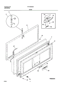 03 - Door parts for Frigidaire Freezer FFC15C8CB0 from AppliancePartsPros.com