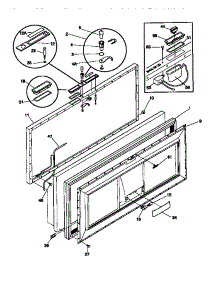 02 - Door parts for Frigidaire Freezer FFC23M7CW2 from AppliancePartsPros.com