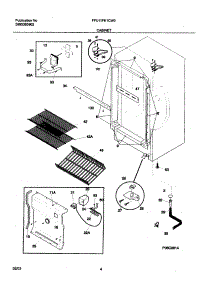 05 - Cabinet parts for Frigidaire Freezer FFU11FK1CW0 from AppliancePartsPros.com