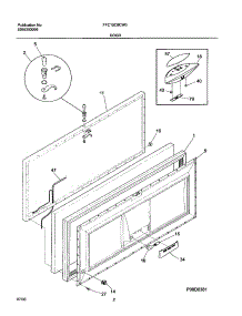 03 - Door parts for Frigidaire Freezer FFC15C8CW0 from AppliancePartsPros.com