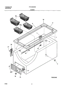 05 - Cabinet parts for Frigidaire Freezer FFC15C8CW0 from AppliancePartsPros.com